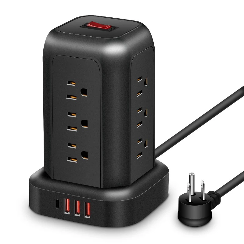 12 uttag förlängningssladd US Power Strip