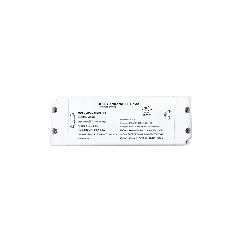 12V 2,5A 30W konstant spänning Triac-dimmer LED-drivrutin