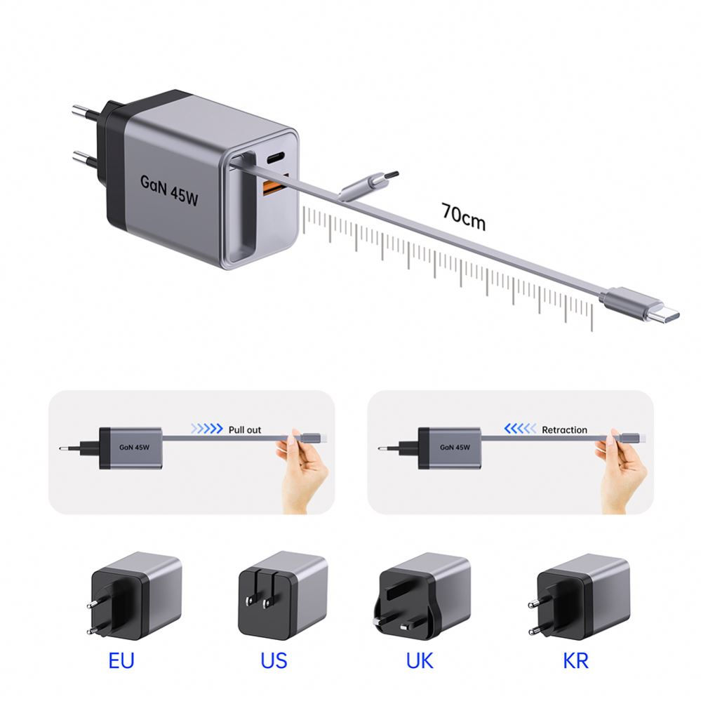 Ny favorit för snabbladdning: infällbar snabbladdning