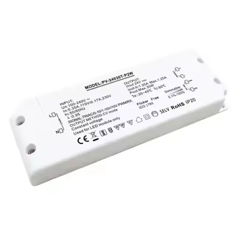 Varför är LED-drivrutinen med konstant spänning Triac-dimning på 30 W det optimala valet för moderna belysningslösningar