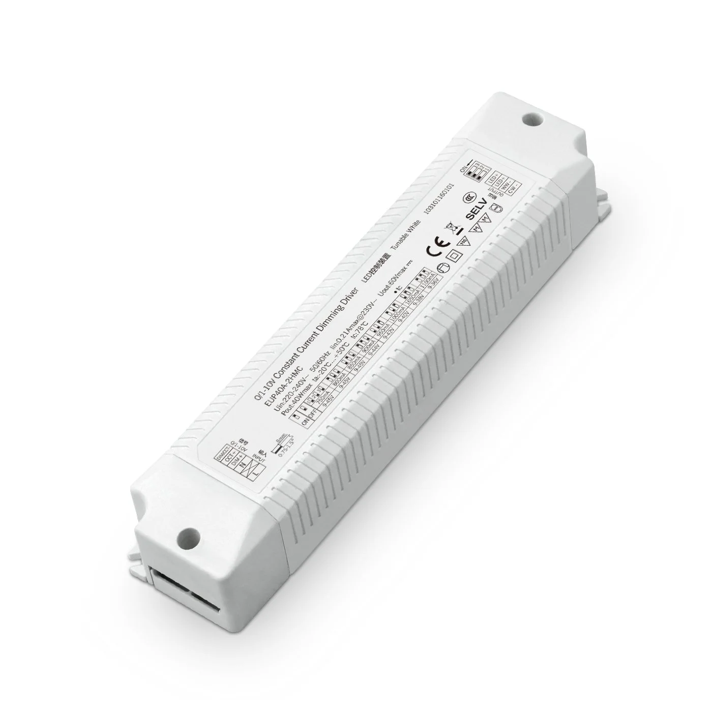 40W 0-10V konstant ström CCT dimbar LED-drivrutin