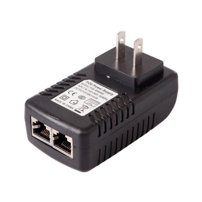 48V 0,5A väggkontakt POE Injektor Ethernet-adapter