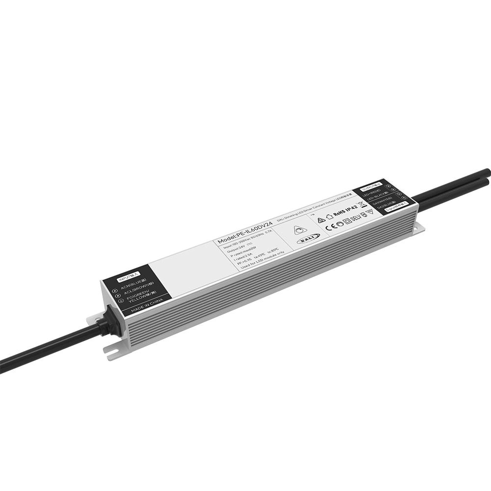 60W konstant spänning 0/1-10V Dimbar LED-drivrutin