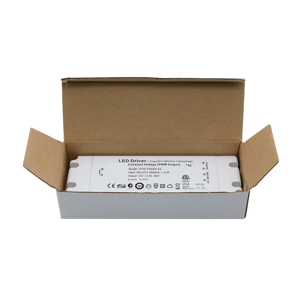 60W konstant spänning Ultratunn Triac dimbar LED-drivrutin