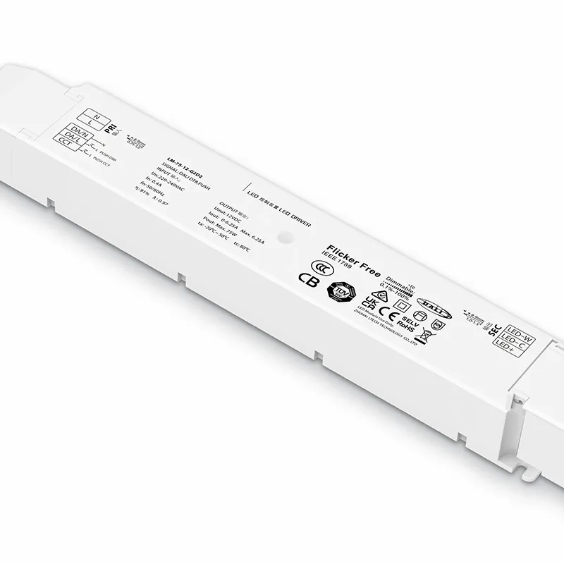 75W 12V konstant spänning DALI Dimbar LED-drivrutin