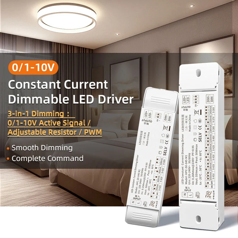 Konstant ström 0-10V dimmer LED-drivrutin