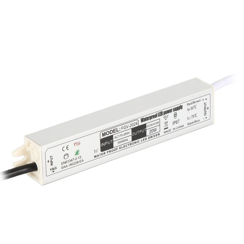 IP67 vattentät LED-drivrutin Aluminium Switching Power Supply