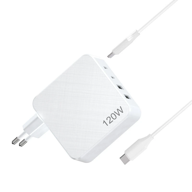 Laptop Multi Port Väggladdare 120W GaN USB C Laddare